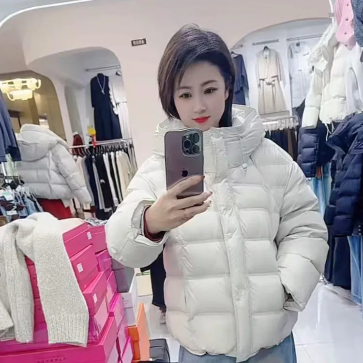 银弟～～冬季韩版连帽保暖显瘦外套8719