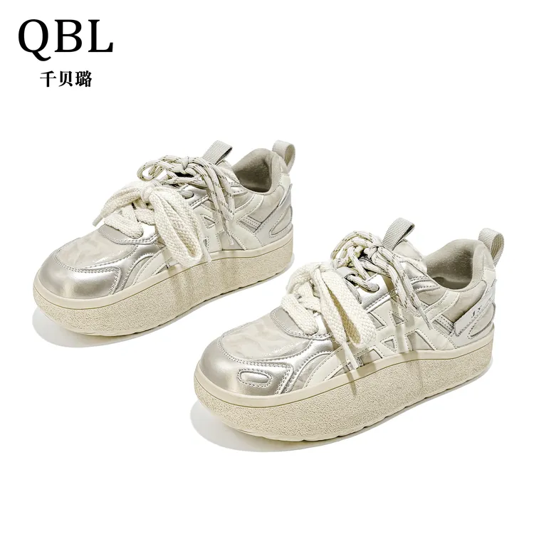 千贝璐单里百搭德训鞋女冬季2025新款百搭显瘦保时尚休闲鞋潮流鞋