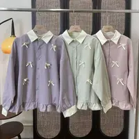 YYL#505#蝴蝶结翻领衬衣   FL