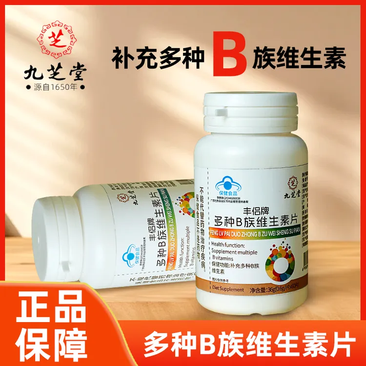 九芝堂维生素B补充多种B族维生素高含量烟酰胺叶酸健身b2b6维生素