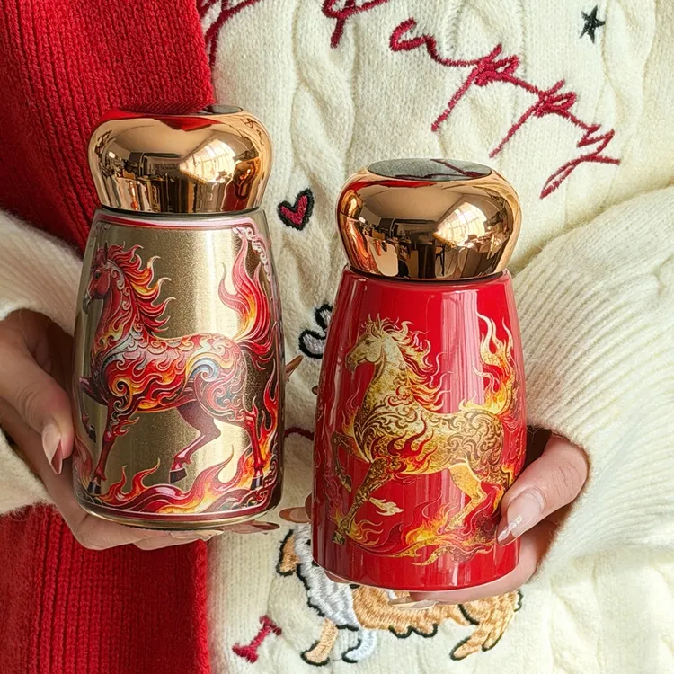 316不锈钢小巧保温杯 高颜值便携女士口袋杯迷你蘑菇杯显温随行杯