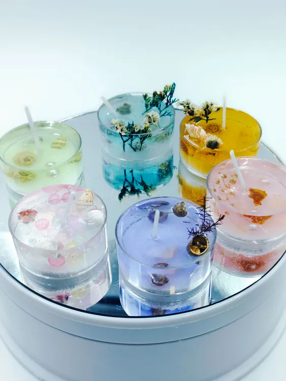 五彩果冻小茶蜡伴手礼氛围感送女生女朋友闺蜜