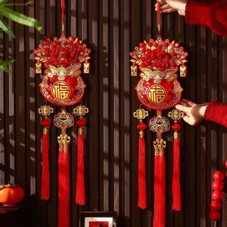 2026马年喜庆贺年挂饰新年客厅福字大门挂件春节氛围布置装饰PUL