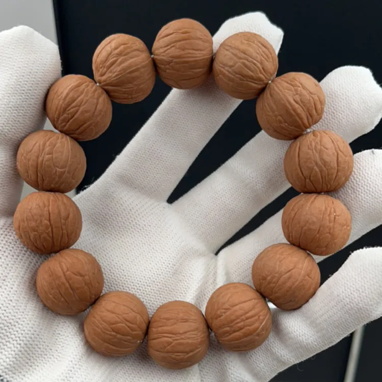 17-20大尺寸猴头聚宝盆手串 原皮原色老籽高油高密