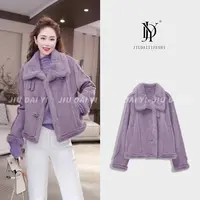 玖黛衣【卢森堡】冬季新款时尚百搭立领长袖毛呢外套 WTJ47213