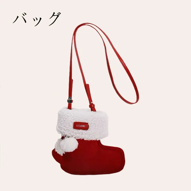 日本バッグ原创设计毛绒包包女款秋冬毛茸茸手机包红色包包斜挎小包