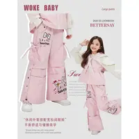 【猫猫酱】三防加绒裤子免洗女童秋冬保暖防风防水kt长裤汉服W5044