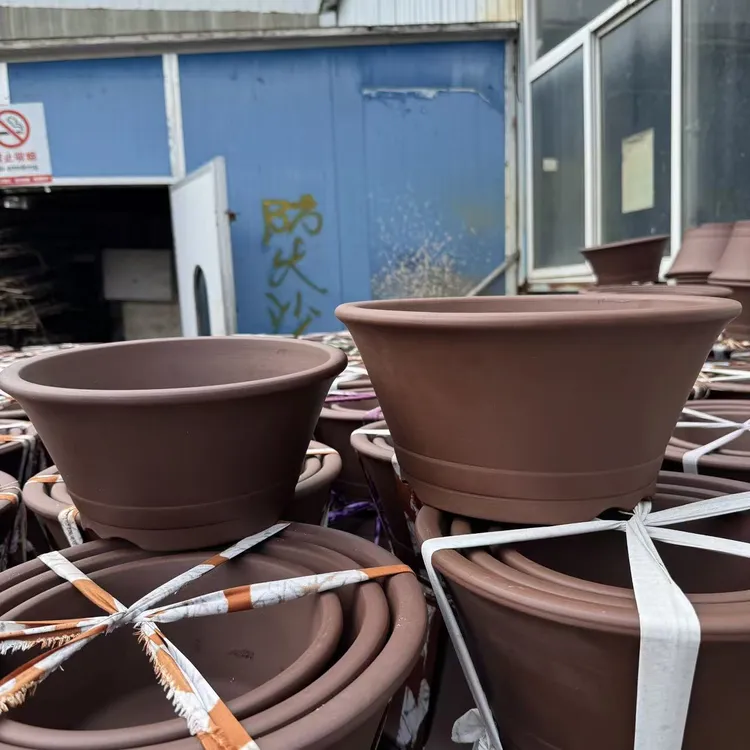 宜兴老紫泥紫砂原色花盆吸水透气养根各种桩子绿植花卉盆栽盆景