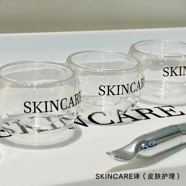 皮肤管理水疗玻璃精油碗调配碗碟美容碗面膜刷美容院专用湿敷小碗