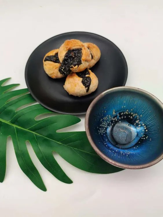 潮汕紫菜饼传统特色小吃零食手工海苔解馋小零食