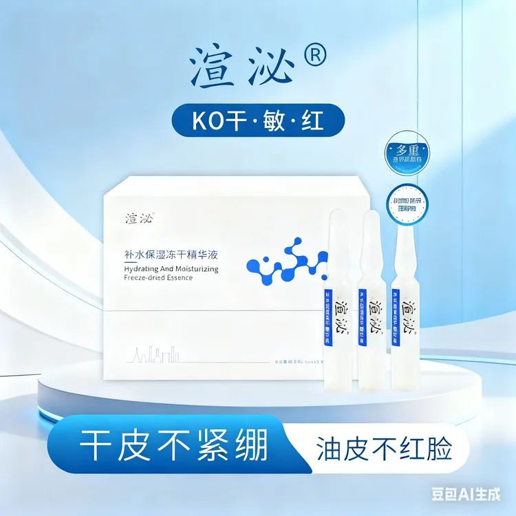 渲泌补水保湿冻干精华液