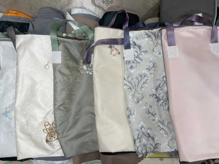100*80厘米花纹款布艺大容量收纳袋整理换季衣物被褥学生搬家打包