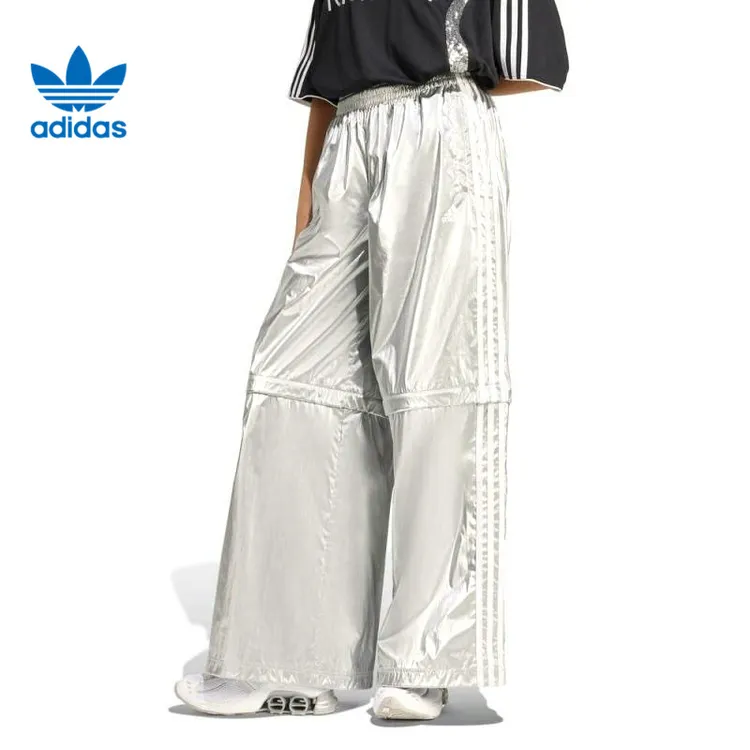 Adidas阿迪达斯三叶草女子夏季速干运动休闲可拆卸伞裤长裤KE9785