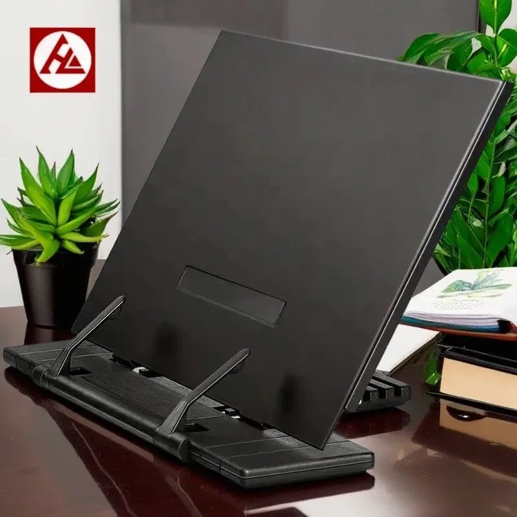 厂家直销多功能折叠便携式可调节学生阅读架金属夹书器书本支架