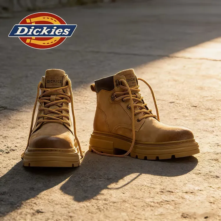 Dickies休闲马丁靴男士时尚户外百搭复古潮流英伦风高帮真皮男鞋
