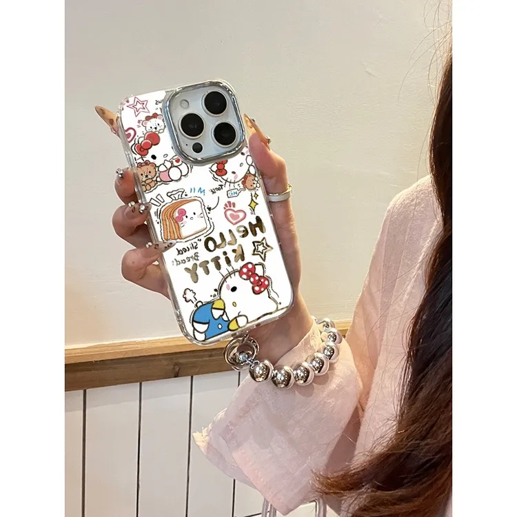 面包凯蒂适用苹果16promax手机壳iPhone15镜头全包14pro防摔13/12