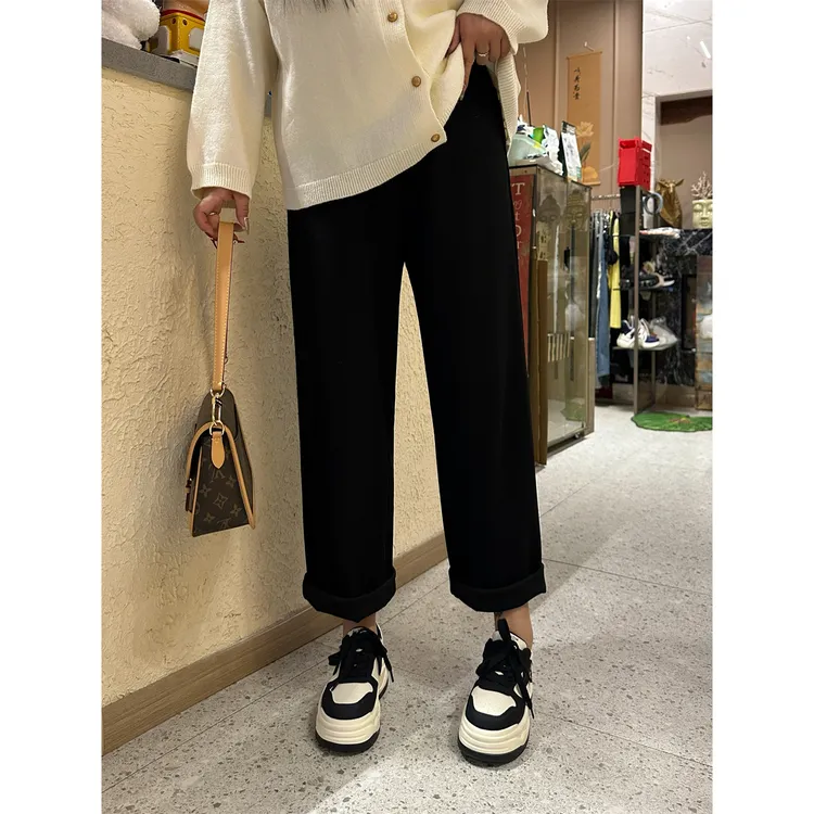 暮色街灯 / 简约松弛感休闲直筒西装裤8344花契200斤胖mm春季时尚