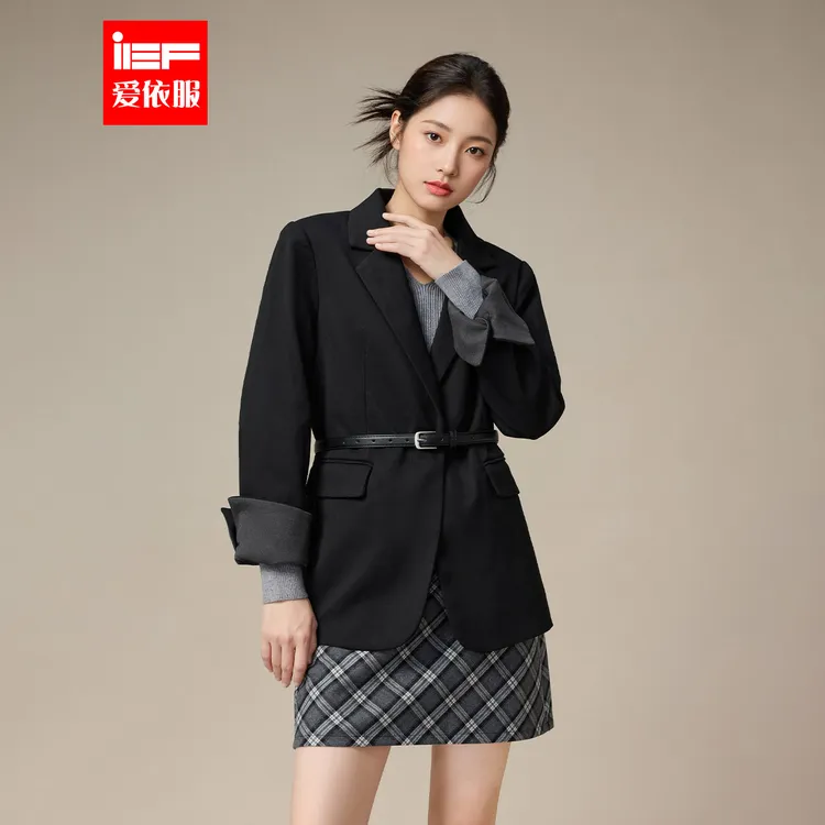 IEF/爱依服2025新款秋季加厚西装高级感宽松外套