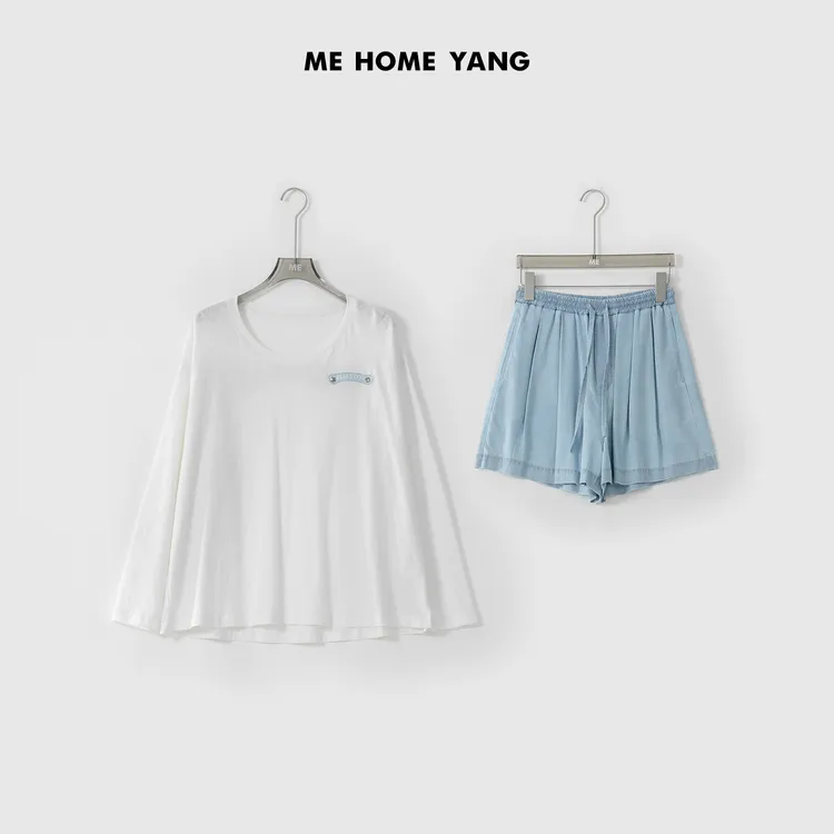 ME【克罗套装】夏季百搭时尚女士显瘦气质新款两件套MEQS4658