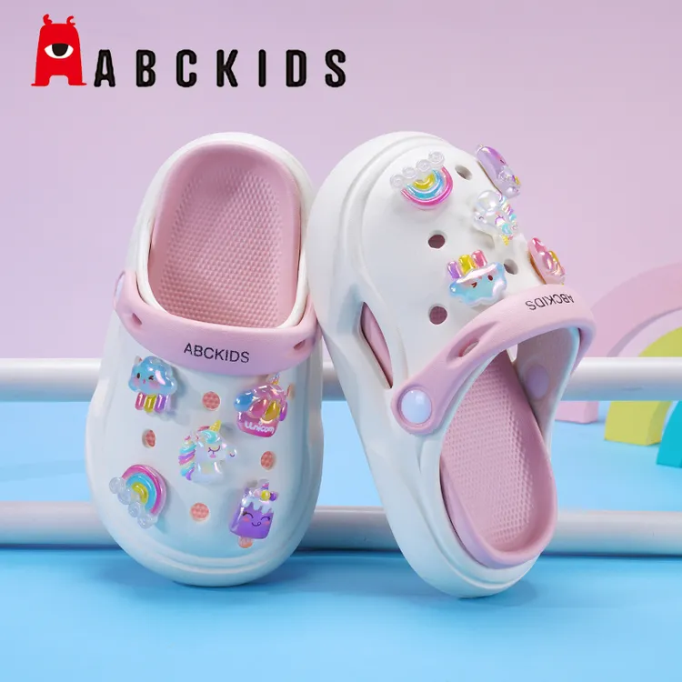 Abckids洞洞鞋女童凉拖鞋夏季外穿防滑公主鞋可爱室外穿搭