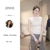 小众高级感花朵设计早秋飞飞袖毛针织衫减龄时尚显瘦百搭上衣