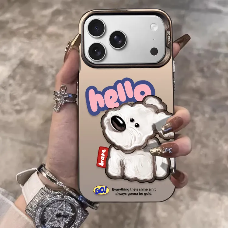 适用苹果17promax手机壳iPhone16硅胶15plus保护套14新款歪头小狗