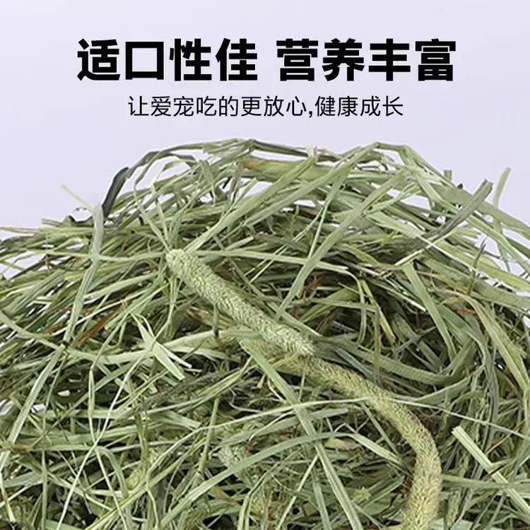 晒干S级提摩西草干草宠物专用牧草豚鼠猪兔子磨牙饲料主食