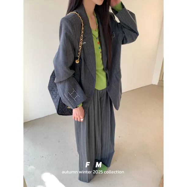 【赵小小&反转巴黎】8039 高级感西装韩版宽松休闲气质显瘦西服外套