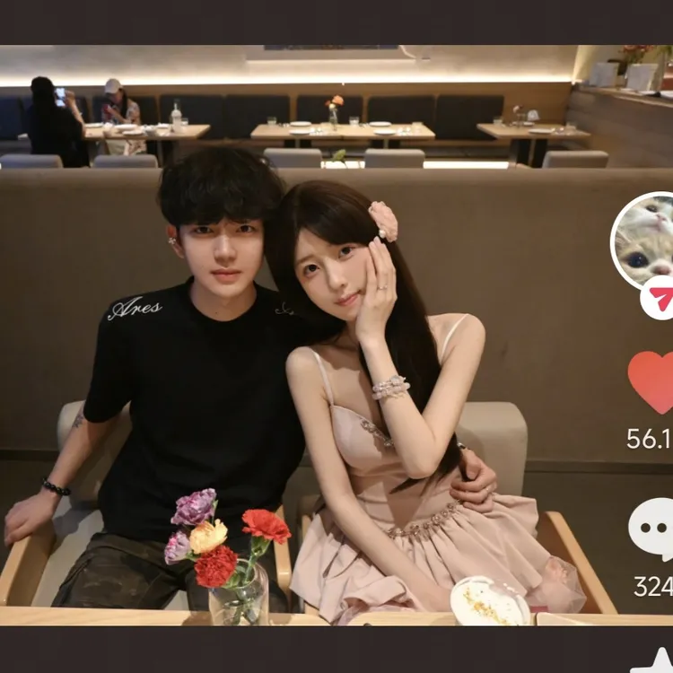 合金手链 CJZJA 手链 小蛋糕同款桃花朵朵粉色ins手链手串手工