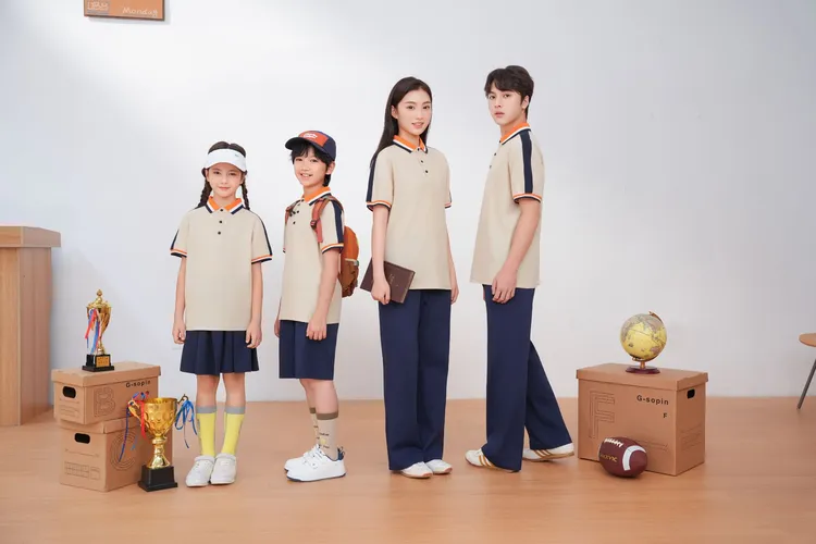 江西省上饶市中小学生校服2025年新款夏季短袖套装统一