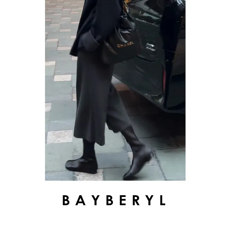 BAYBERYL老贝七分毛呢腰带阔腿秋冬时髦休闲裤9XXK5J1441-10/15
