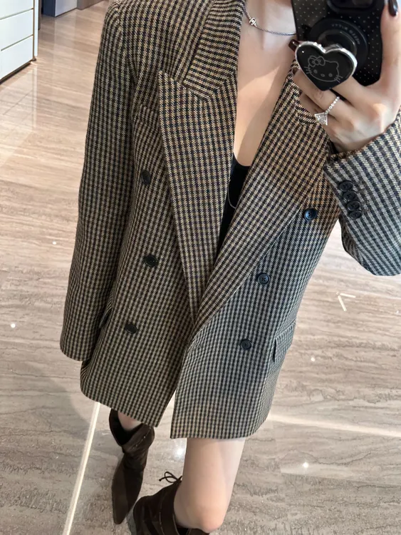 YY高级定制格子西服