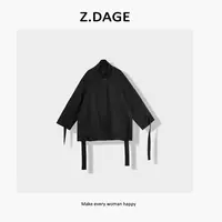 Free&Simple‘漫步云端’时尚极简气场款百搭短款风衣-1326