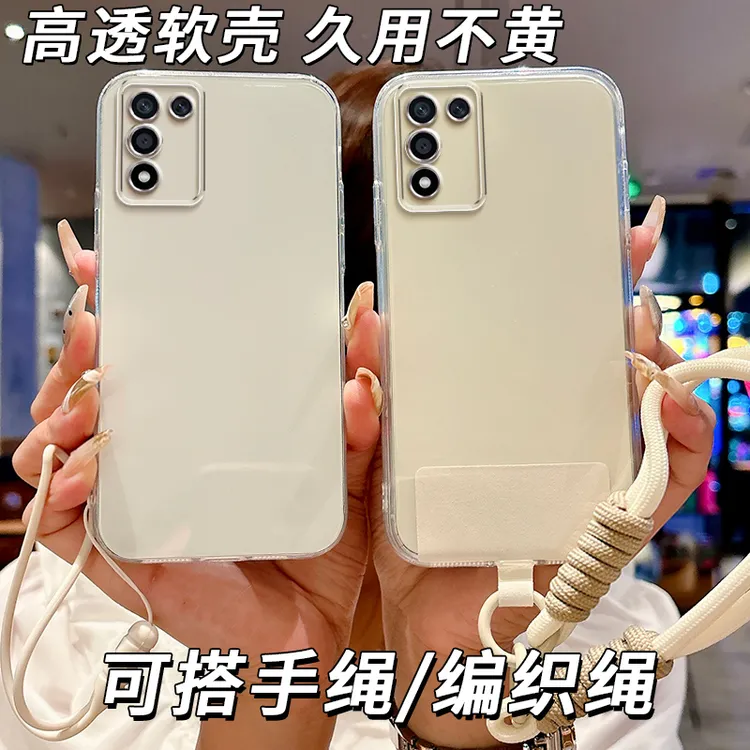 全透明软硅胶realme真我Q3s手机壳RMX3461不发黄简约大气全包边女