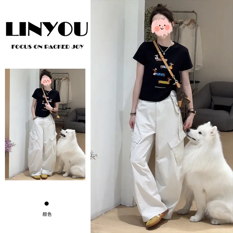 2025年夏季新款韩版时尚洋气设计感套装女小众洋气休闲工装套装潮