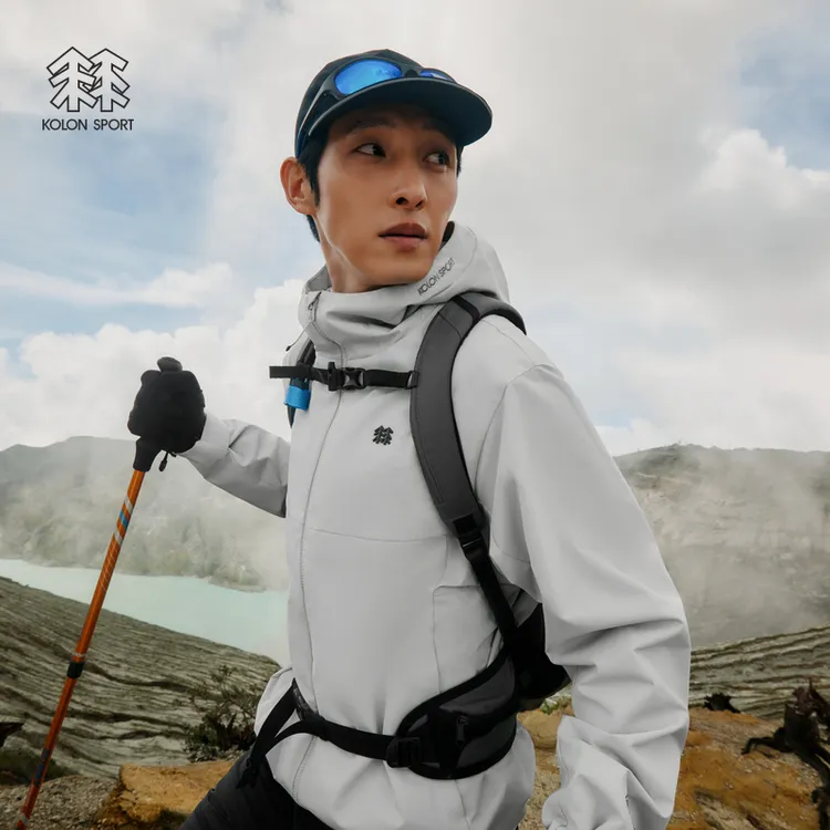 KOLON SPORT可隆软壳衣防风防水透湿GTX男士WINDSTOPPER软壳夹克