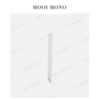 钛钢贝壳项链 MOOI MONO"幸运之蕊"珍珠链条四叶草项链 P906J52
