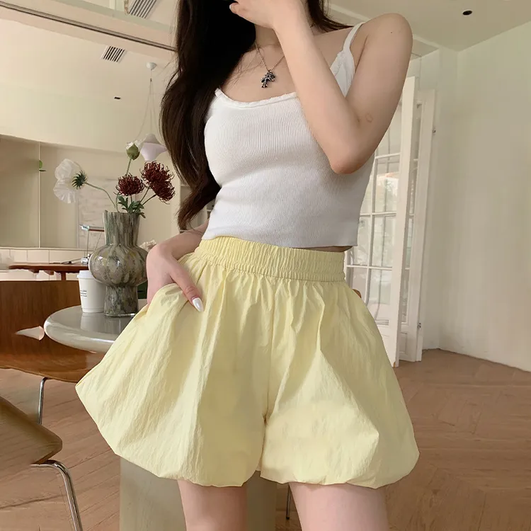 法式纯欲小个子女装辣妹风短款花苞裙高腰显瘦半身短裙半身裙纯色