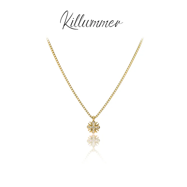 钛钢项链 时尚气质不掉色甜酷项链女百搭设计金色简约坠链锁骨链