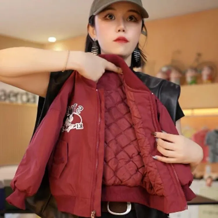 男童外套秋冬款2025新款男孩夹棉加厚夹克上衣女童洋气冬装时髦潮