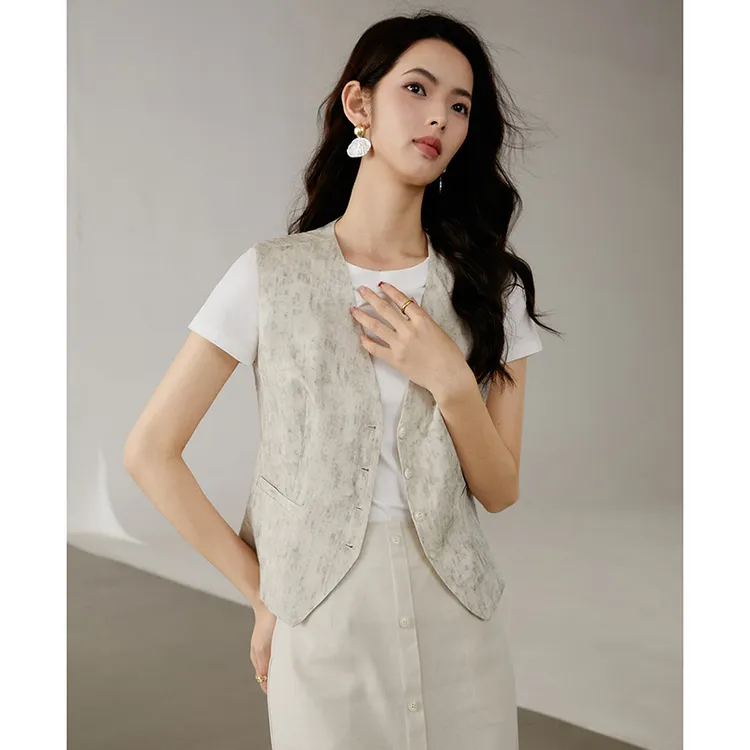 【专享】2025春上衣韩系西装马夹女24100816