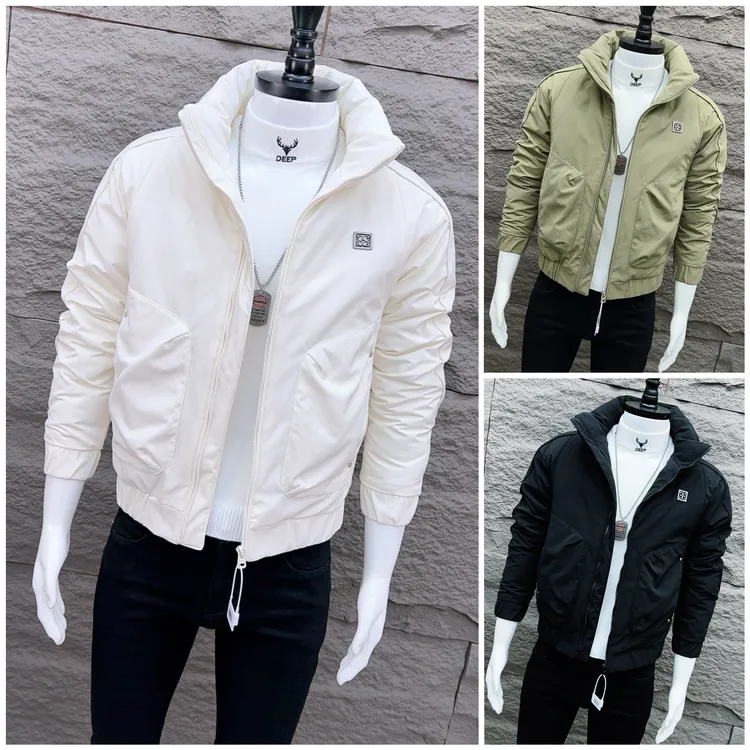 【冬季新品】男士立领棉服外套2025网红修身短款保暖炸街棉衣男0118