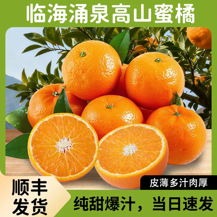 【渣渣辉专属】临海涌泉蜜桔皮薄多汁新鲜当季水果现摘现发无核橘子