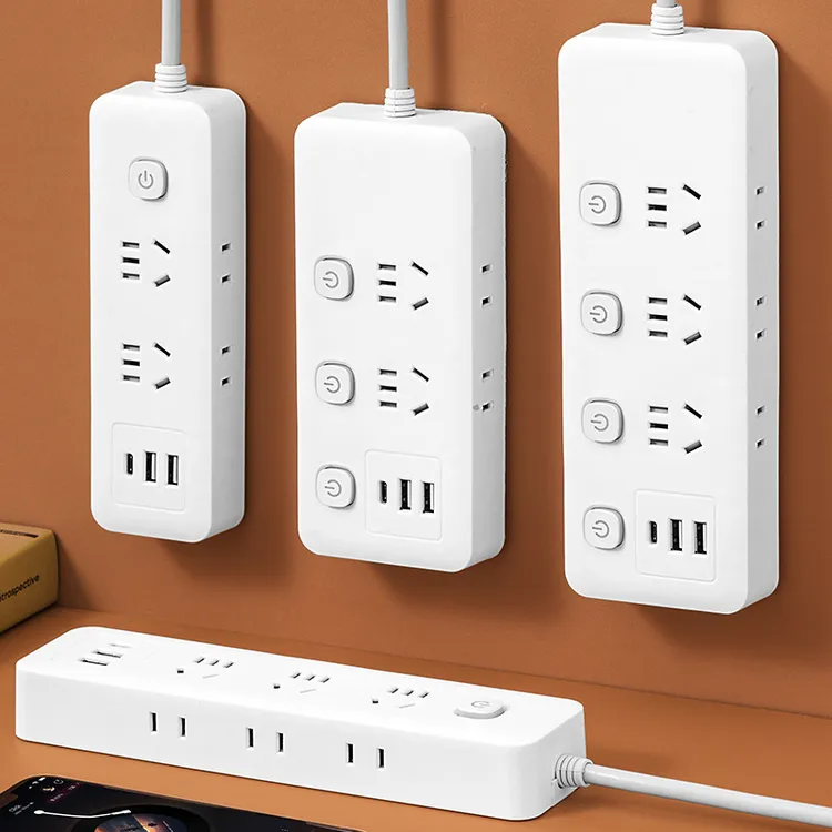 公官方牛适新国标小白同款家用插座长线usb排插带开关多功能多孔