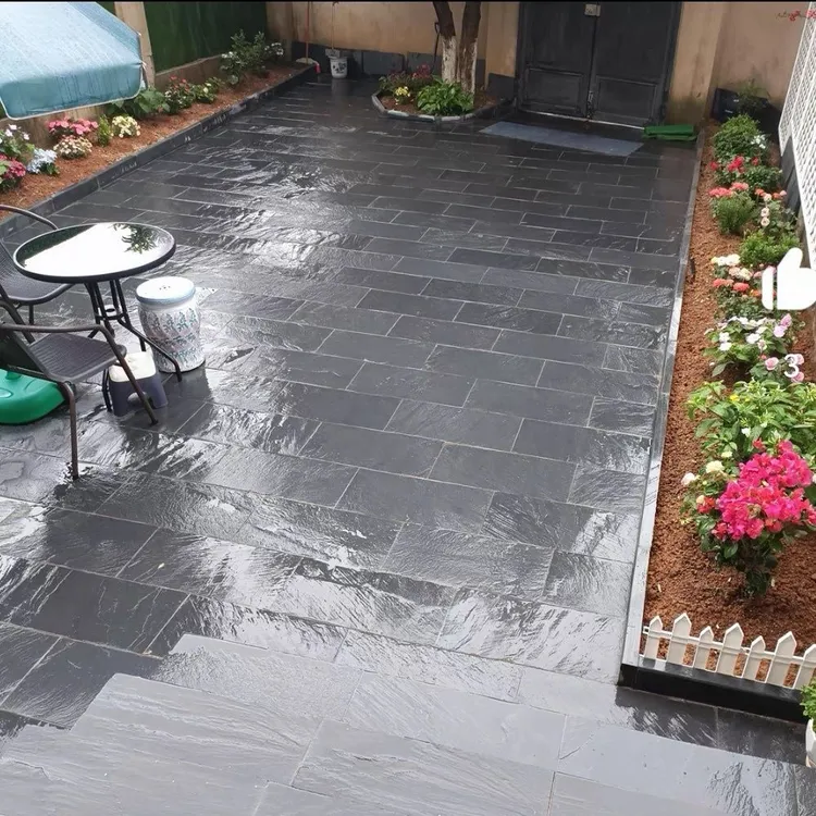 天然青石板地铺石庭院花园露台防滑室外石材
