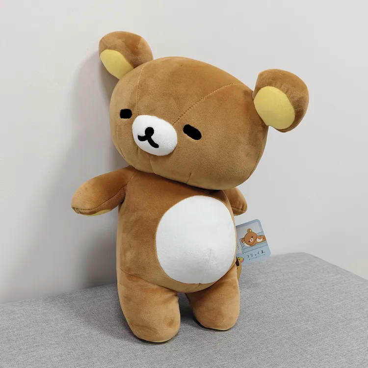 【肥宅L55cm啤酒肚】日单轻松熊毛绒公仔睡觉抱枕女生生日礼物玩偶