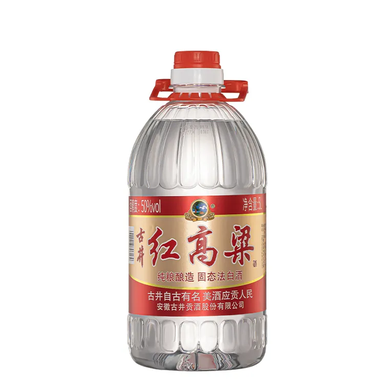 古井贡古井红高粱桶装50度5l装浓香型白酒50%vol