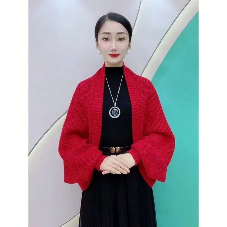 女网格针织防风成人不掉色围巾洋气显瘦针织百搭韩版
