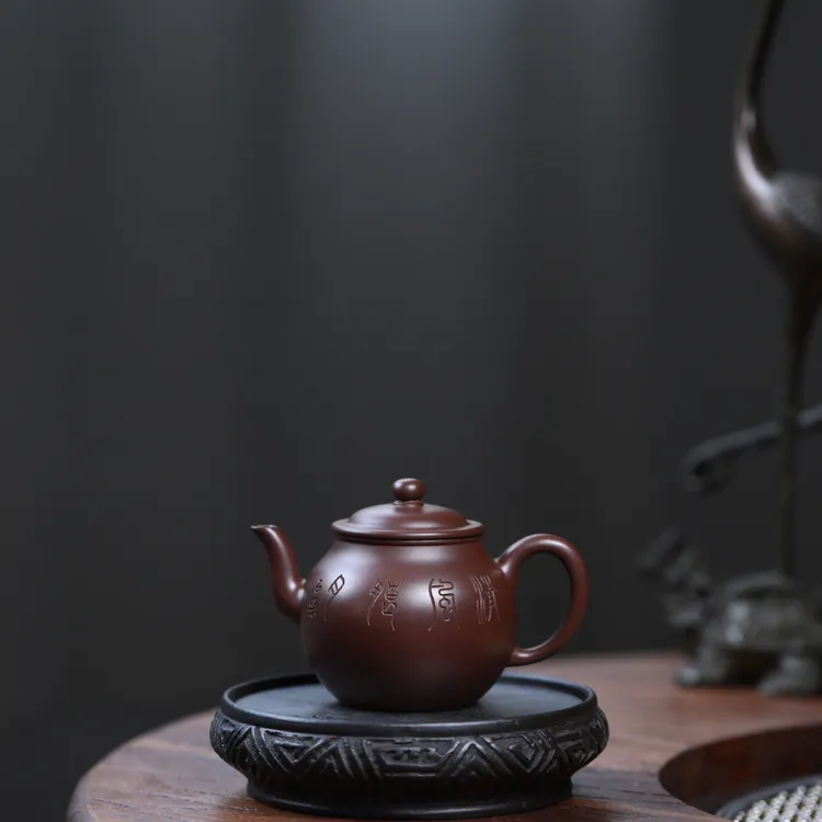 佳作鉴赏  品名：锦珠 稀有紫泥 容量：180cc