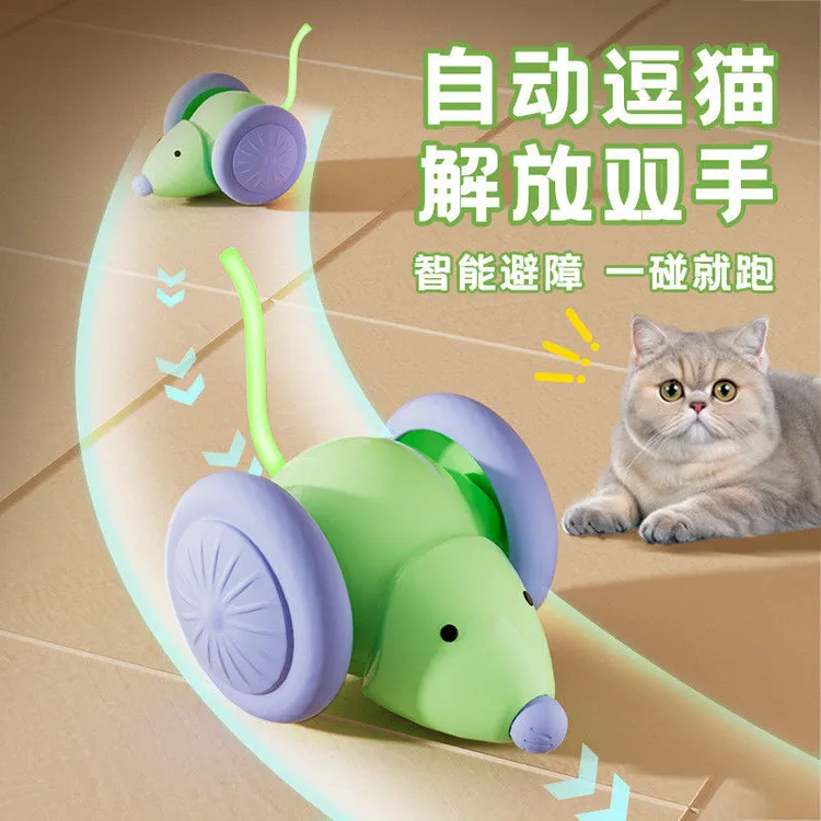 猫玩具自动智能逗猫狗玩具自嗨解闷消耗体力避障逗猫器宠物用品JY
